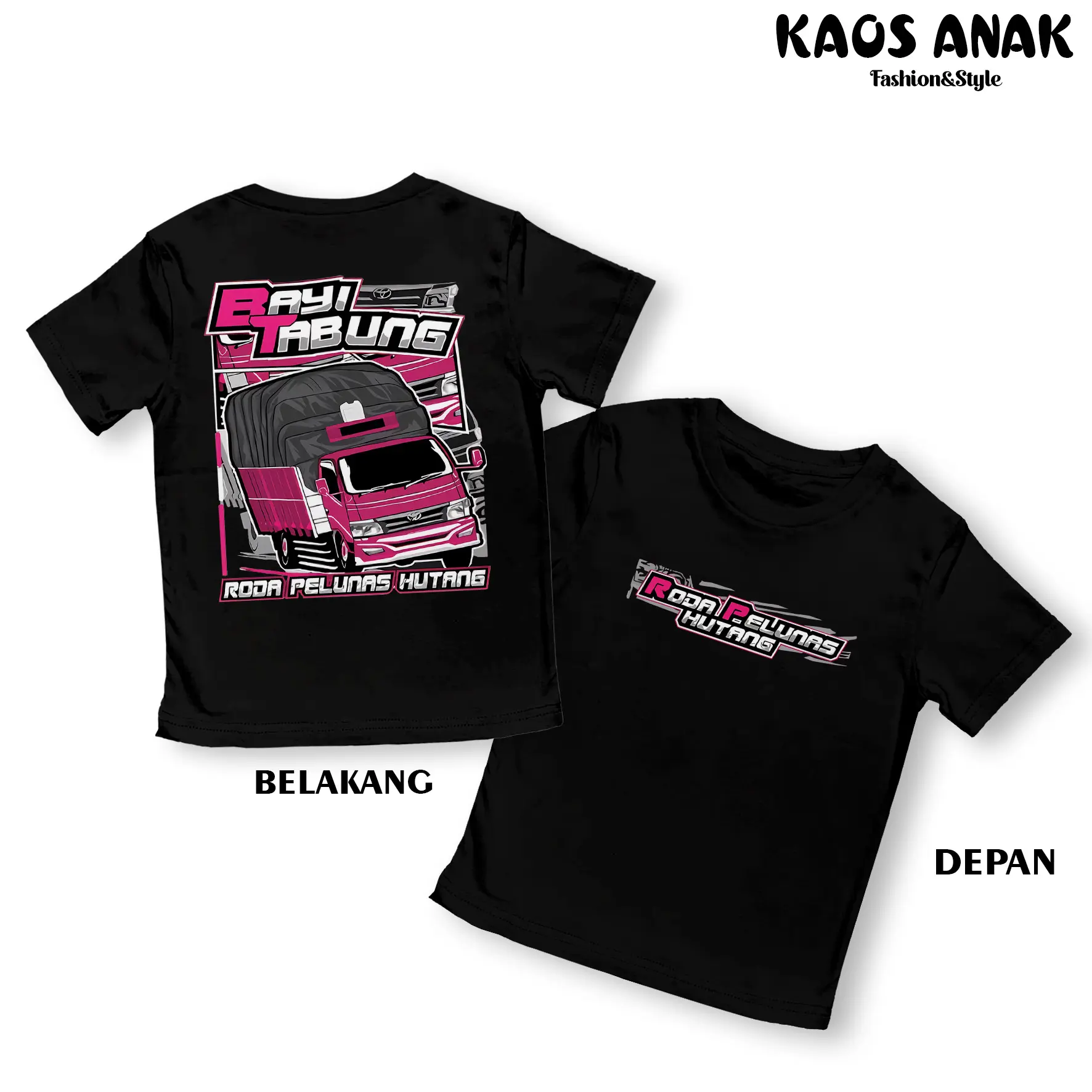 KAOS ANAK TRUK BAYI TABUNG BAJU DISTRO ANAK TRUK CANTER MANIA BAJU TRUK OLENG