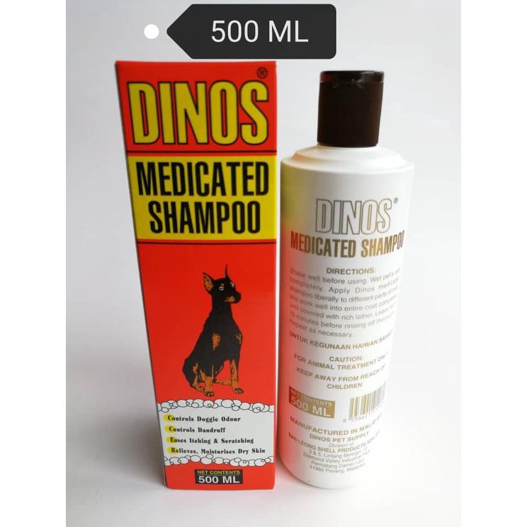 Dinos Dog Medicated Shampoo Remedy Recovery 500ml