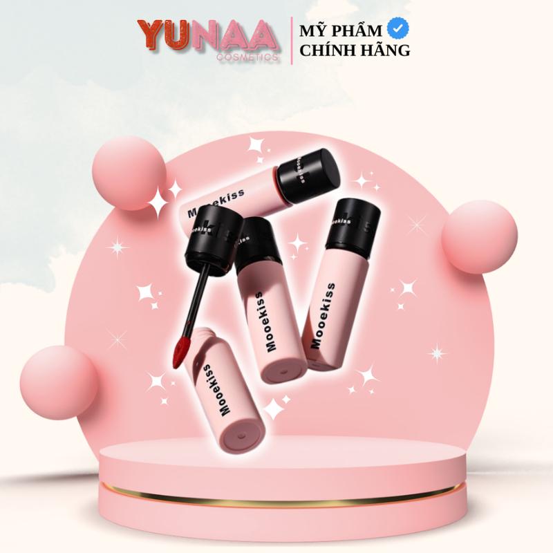 son môi 100% Son kem Mooekiss Velvet Lip Mud 3g - Sáng da, Mỏng Nhẹ - Dưỡng ẩm,…
