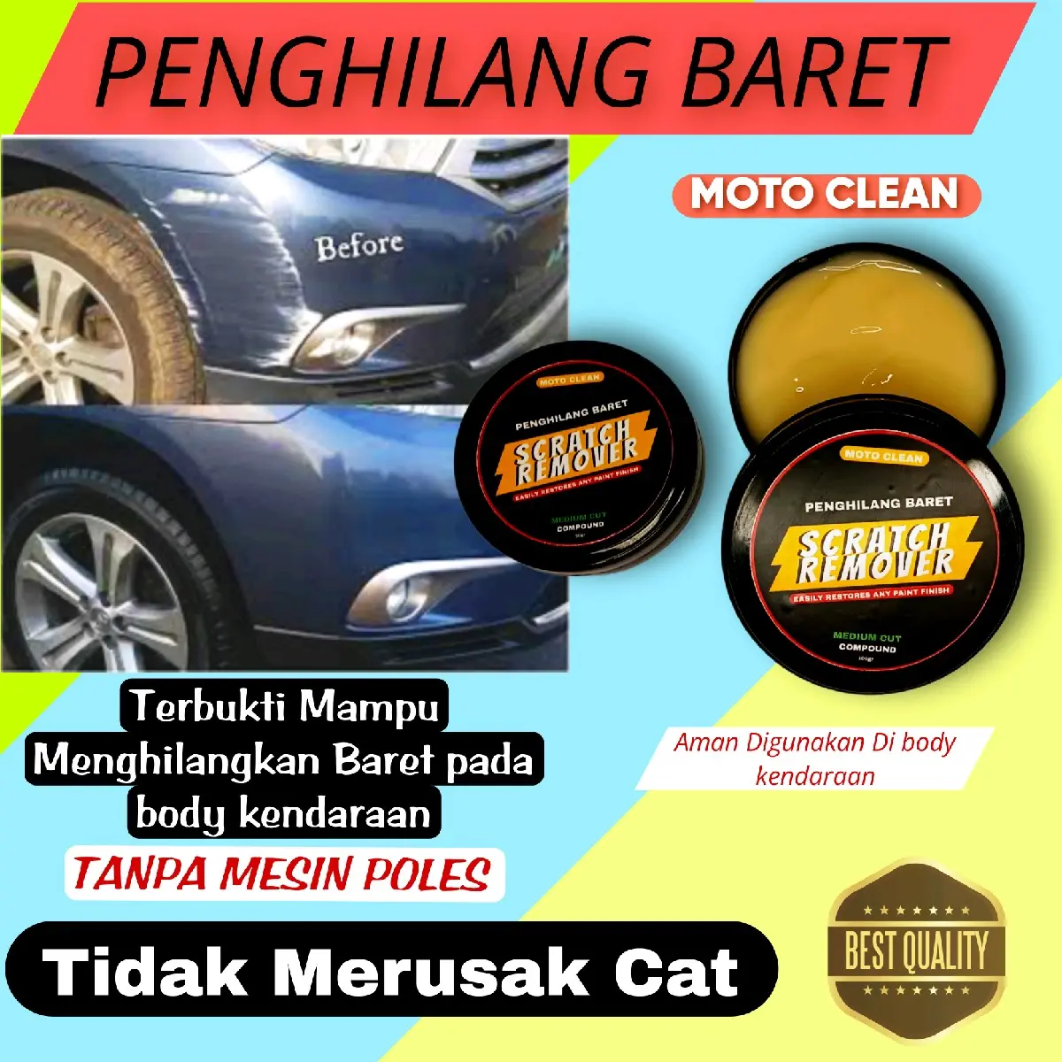 Compound Penghilang baret body kendaraan Car Lap