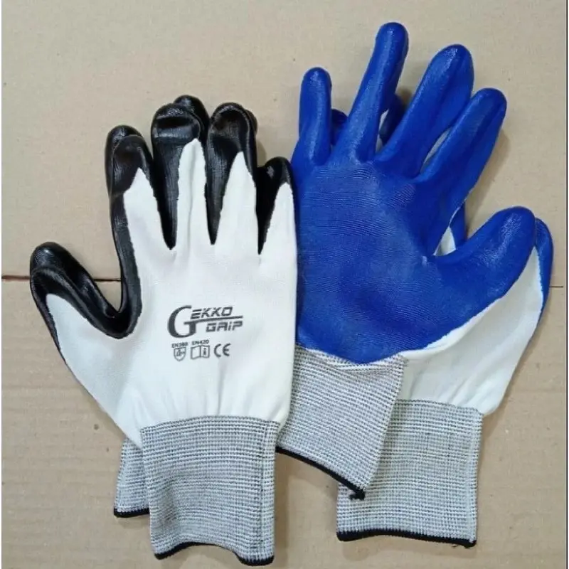 GROSIR 1 Lusin 12 Pasang Sarung Tangan Gekko Grip Lapis Karet Tebal Sarung Tangan anti slip Serbaguna