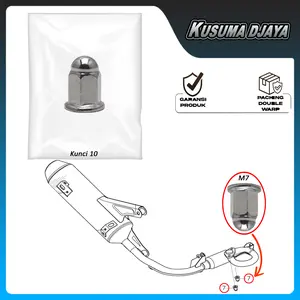 MUR BAUT BAUD 7MM KNALPOT BEAT DELUXE GENIO SCOOPY PRESTIGE SATUAN