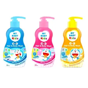 MY BABY Kids 2 in 1 Hair & Body Wash Pump Uk 280ml Anak-Anak