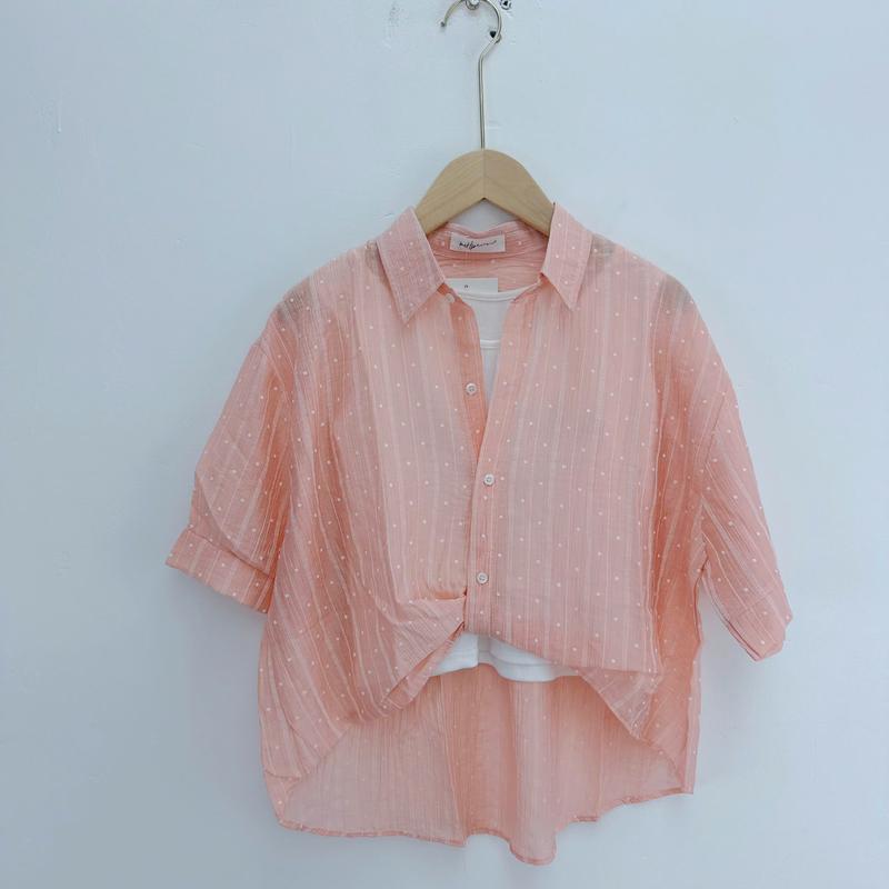   Kèm Ba Lỗ  Áo Sơ Mi Voan Lụa Croptop Xoắn Eo Trendy Năng Động Tay Ngắn Cột Eo Đi Chơi Đi Du Lịch Freesize 