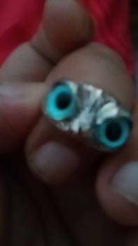 Product Review of Cincin Ukuran Disesuaikan Motif Mata Burung Hantu Hadiah from a** j**a 0