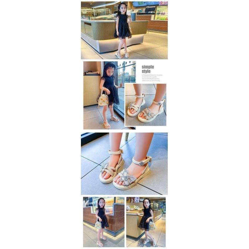 READY GUYS New Sandal Jelly Anak Kupu2 Glitter Import Higt Quality / Sandal Anak Terbaru 2024 / COD Sepatu Kaki Cantik 4