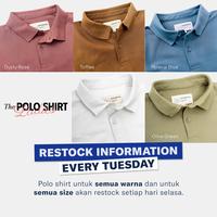 Gambar BLUEBUTTON Polo Shirt Wanita Lengan Panjang Stone Wash - Stone Wash, S dari BlueButton Kota Cimahi 4 Tokopedia