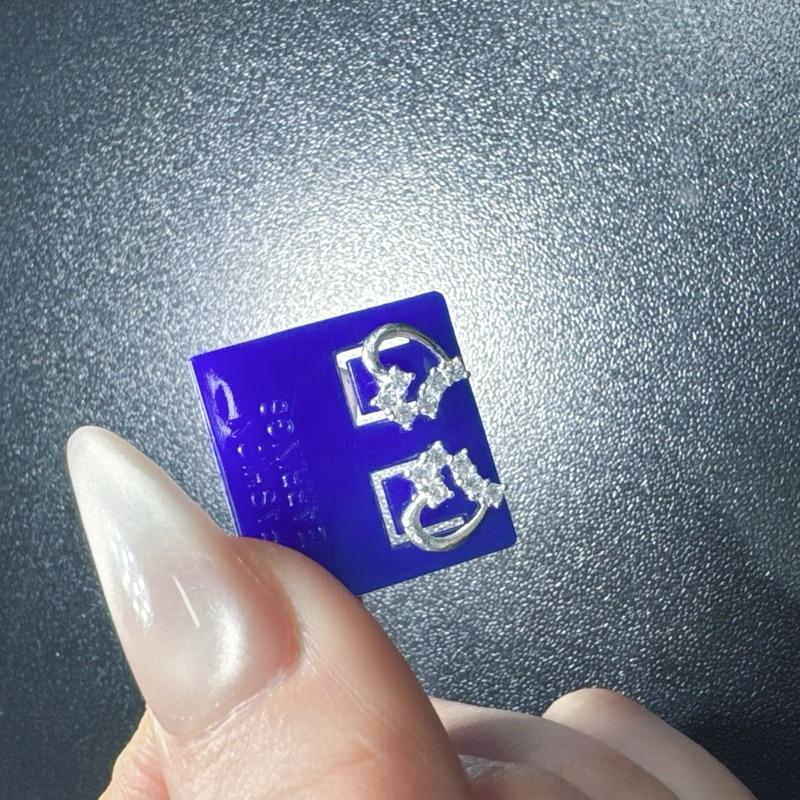  Bông tai trái tim bạc ta dáng chốt xiên đẩy xinh xắn -Bạc Đẹp Hải Hạnh HHJ 