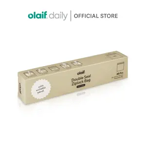 Olaif Daily Double Seal Ziplock Bag - 20pcs - Plastik Klip / Plastik Makanan perlengkapan