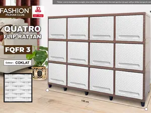 PILIHAN CLUB - Fashion Quattro - Rak Plastik Susun TV - Lemari Plastik Pakaian - Kabinet TV - Almari Plastik - buffet minimalis Furniture PILIHAN CLUB - Fashion Quattro - Rak Plastik Susun TV - Lemari Plastik Pakaian - Kabinet TV - Almari Plastik - buffet minimalis Furniture