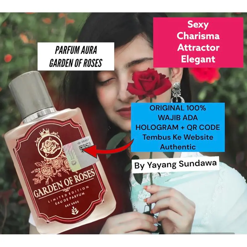 Parfum Aura Garden Of Roses Inspired Yayang Sundawa - Parfum Wanita, Cewek Premium