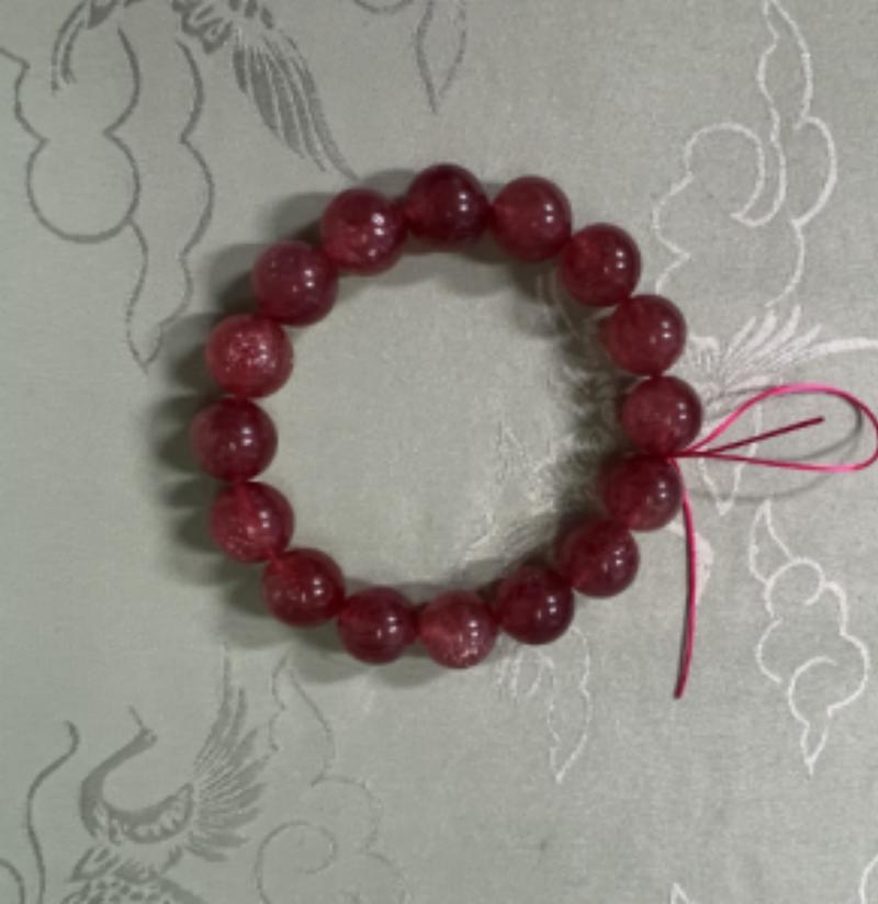 Product Introduction of 【S650ZC3219】MLK Pigeon Blood Red Strawberry Gold Bracelet 0