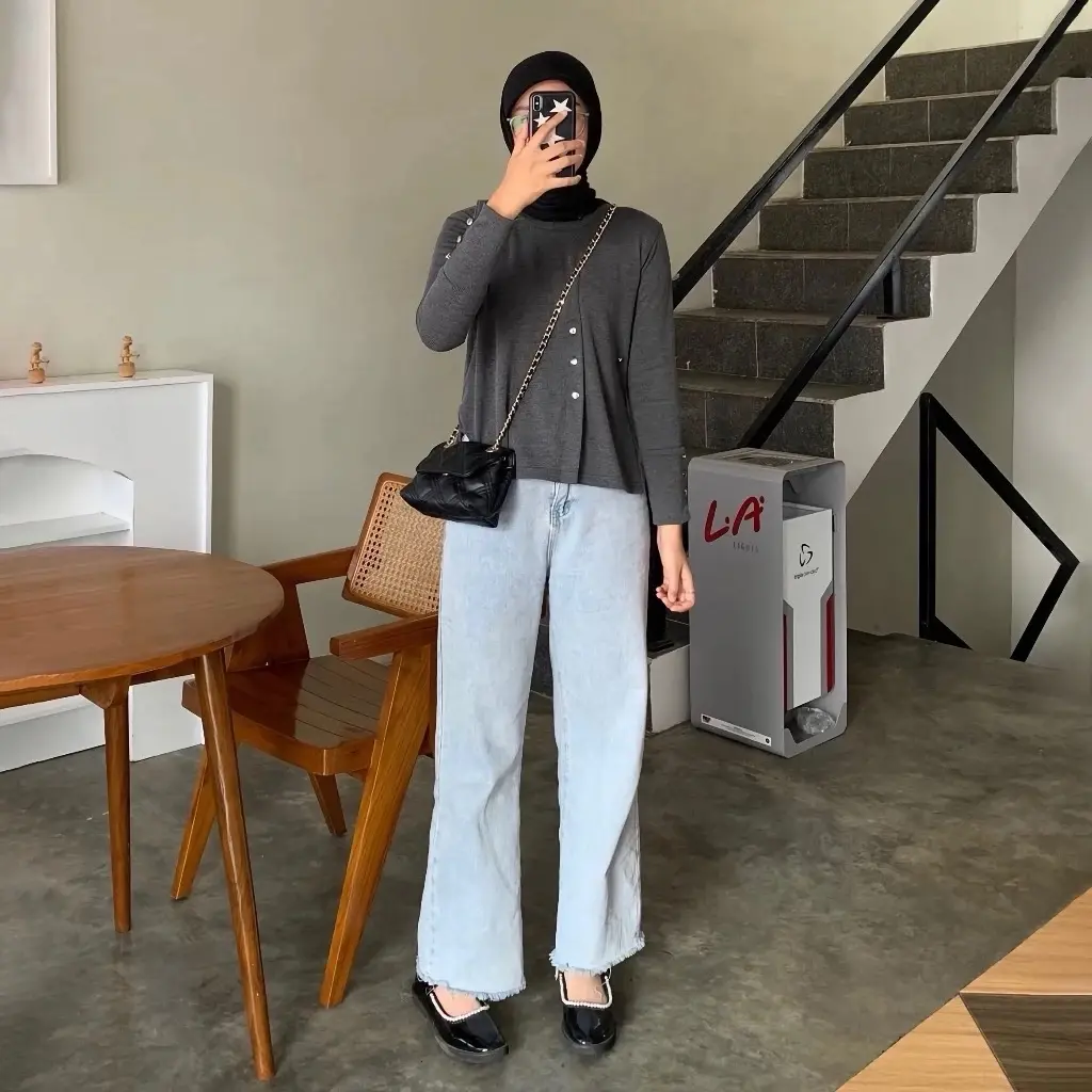 YURA BLOUSE KNIT / ATASAN WANITA KOREAN / BLOUSE KNIT PANJANG / BLOUSE KNIT / Knitwear