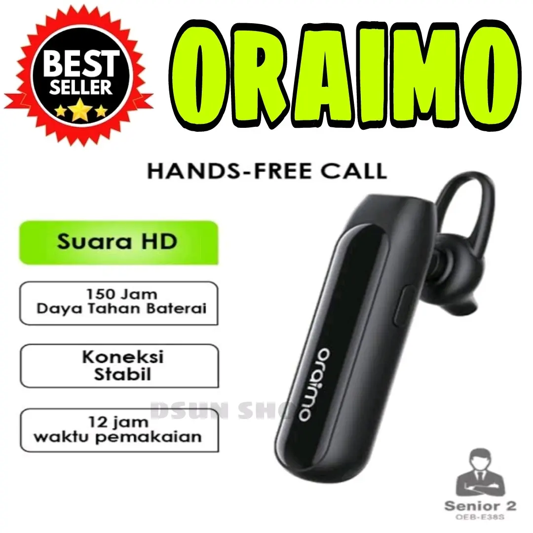 ORAIMO OEB-E38S SENIOR 2 HANDFREE BLUETOOTH CLEAR SOUND WIRELESS TALKING