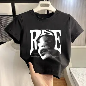 Lovful Kaos Crop Wanita croptopwanlta croptops Slimfit cartoon croptoplenganpendek T shirt Lembutdannyaman gayasantai kaoskekinian Baju Croptee Fuschia Korean Style H0051 kaoscroptop croptopoutiit