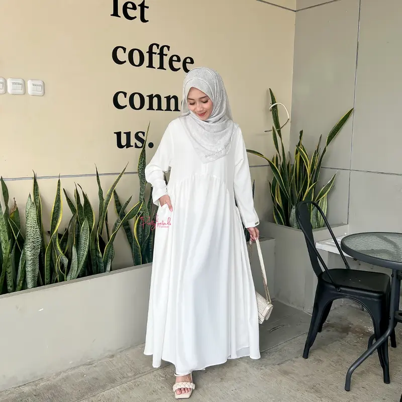 RAYA Dress Syari Fashion Wanita Muslim By Pretty Petals Gamis Lebaran Dewasa 4