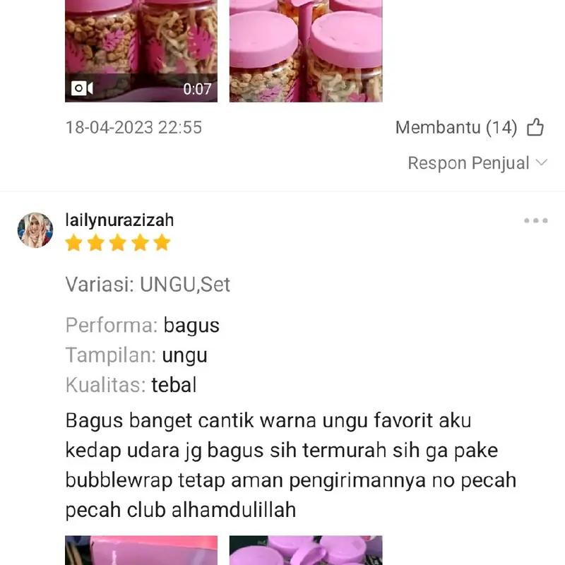 toples tempat kue kering lebaran murah Nobanana Spin Canister Set Toples kedap udara Technoplas Multifungsi Plastik 4