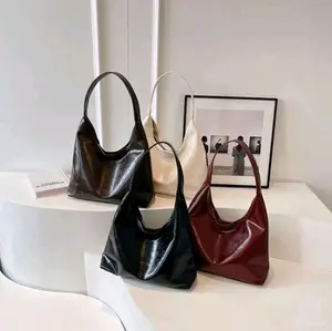 Tas Bahu Wanita Kekinian JAMYNA Kualitas PREMIUM ToteBag Kuliah Aesthetic - Tas Kerja Wanita Kulit Tebal Glossy