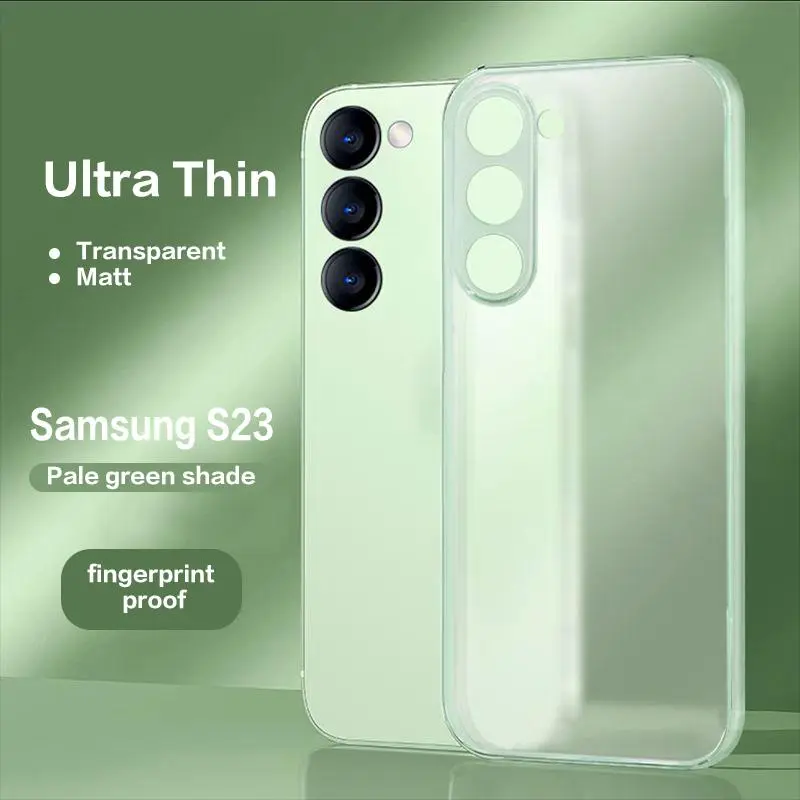 Holystar 0.3mm Ultra-Thin Matte Transparent Case For Samsung Galaxy S23 S22 S21 Plus Ultra Back Cover Case On Samsung S23 S23plus S23+ 23 Galaxy Note 20 Ultra