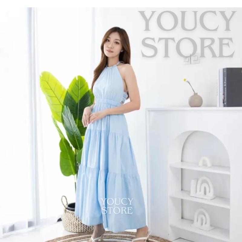 FESYA Dress Backless/Halter Dress Korean Srttle/Dress Pantai party sexy 2