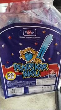 Product Review of Permen Pendekar biru Toples @100 pcs Candy Food Snacks Makanan from u**1 2