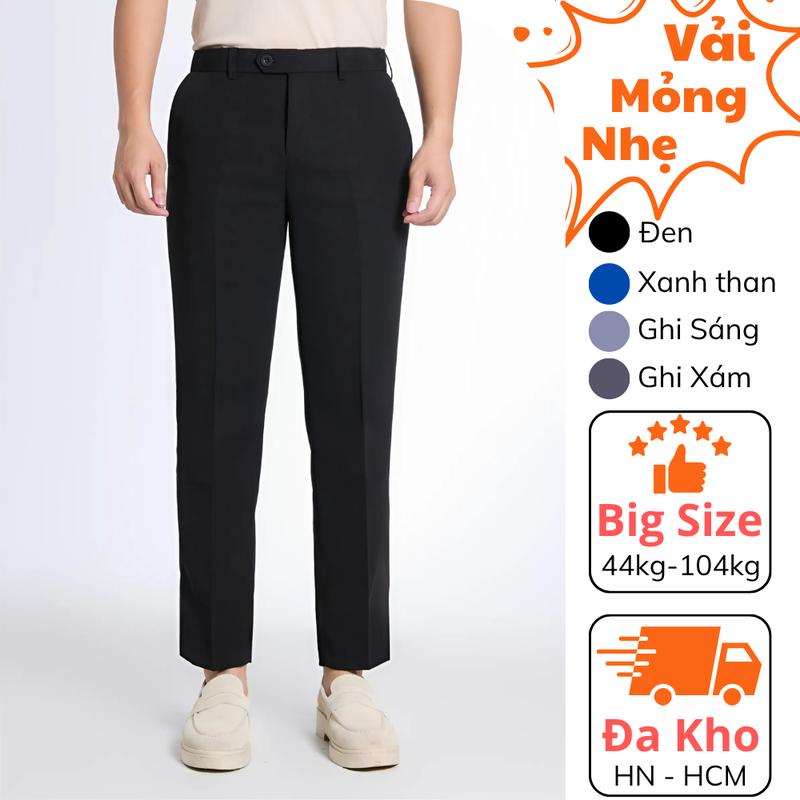 Quần tây nam cao cấp Big Size FAJA bọc viền tỉ mỉ dáng ôm chuẩn form chất liệu…