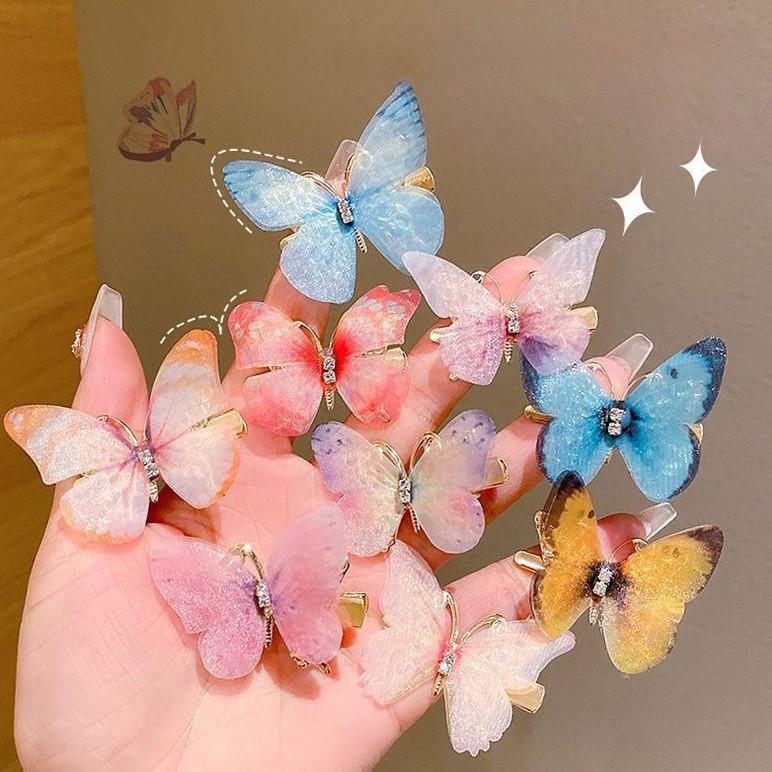Product Introduction of TD - JEPITAN RAMBUT ANAK SET 6PCS MODEL KUPU KUPU KOREAN STYLE KAWAI/ JEPIT AKSESORIS RAMBUT ANAK BUTTERFLY 9