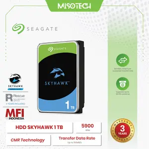 Seagate Skyhawk 1TB Harddisk HDD For Surveillance CCTV SATA 3.5" Garansi Resmi MFI Original