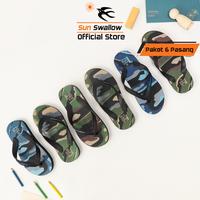 Gambar Sun Swallow Paket 6 Pasang Sandal Jepit Pria Karet Army Motif Tentara dari Sun Swallow Sandals Kota Administrasi Jakarta Utara 1 Tokopedia