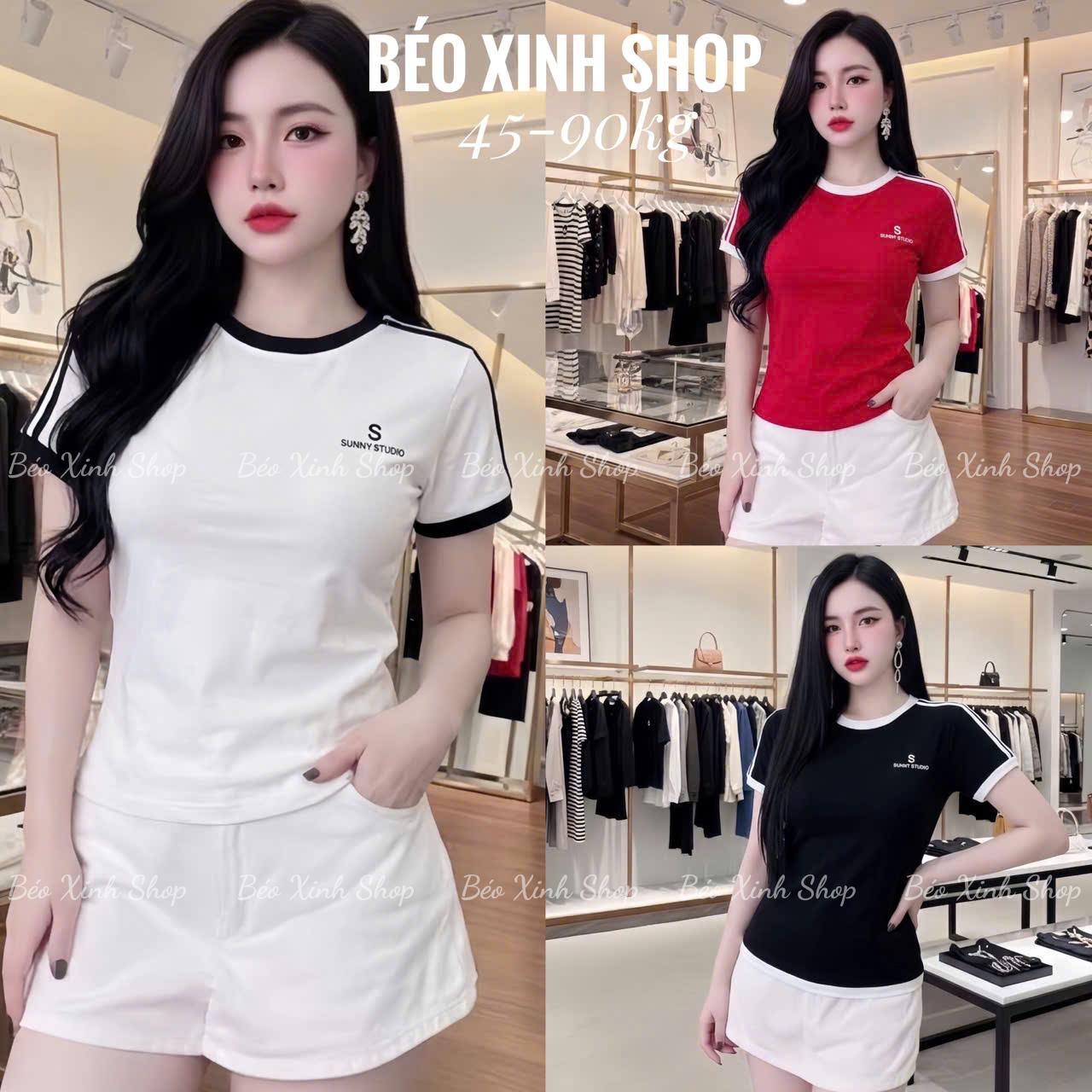 Bigsize Sài Gòn Áo Thun Nữ Cổ Tròn In Chữ Vải Borit Cotton Cao Cấp Cao Cấp Thanh Lịch Bigsize 45–90kg Dễ Thương Nữ Women Top Nhung - B.1772