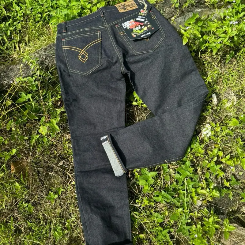 CELANA DENIM SELVEDGE ACCENT 16oZ ANALOG ART SIMPLE DREAM / RAW DENIM / SELVEDGE PRIA / JEANS PRIA / DENIM KAKU / DENIM ANAK TANGGUNG DAN DEWASA 7