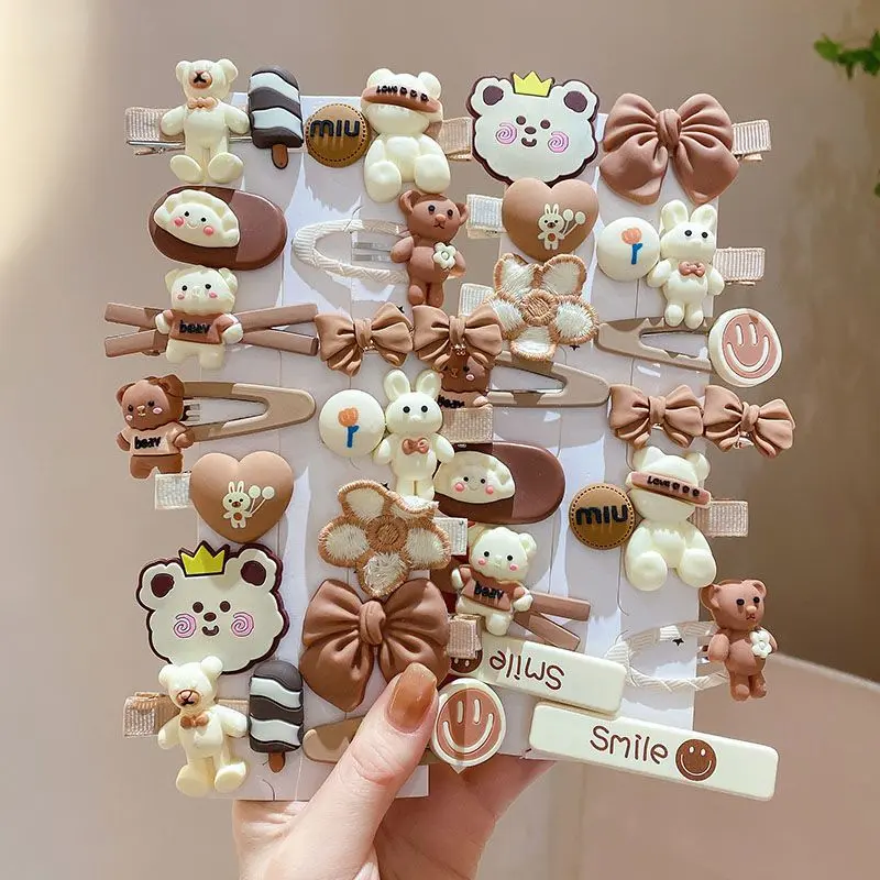 Kẹp Tóc Hoạt Hình, Siêu Dễ Thương Và Dễ Thương, Cho Bé Và Trẻ Em Nữ, Phụ Kiện Tóc, Không Làm Tổn Thương Tóc, Kẹp Tóc Mái, cài tóc, Kẹp Mỏ Vịt 2
