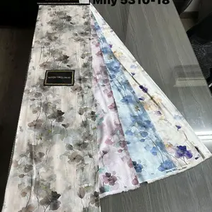 Kain Rayon Twill Motif Bunga Meteran Harga per 0.5