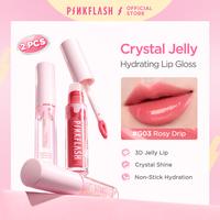 Gambar [Official]PINKFLASH 2PCS Crystal Jelly Hydrating Lip Gloss Smooth Non-Sticky Plumping Look Healthy Moisturizing Glow L34 - C01+G01 dari PINKFLASH STORE Kab. Tangerang 1 Tokopedia