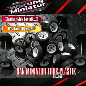 Ban Miniatur truk plastik, Oleng, karet spon ati.