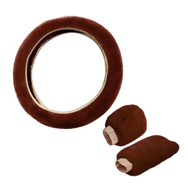 Product Introduction of Universal Warm Plush Car Steering Wheel Cover Gearshift Women Protector Soft Decoration Y4J5 35