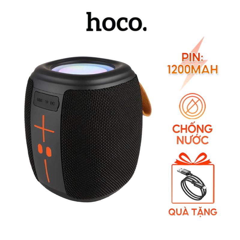 Loa bluetooth hoco HM-805 âm bass cực mạnh pin trâu thiết kế trẻ trung có đèn led chống nước
