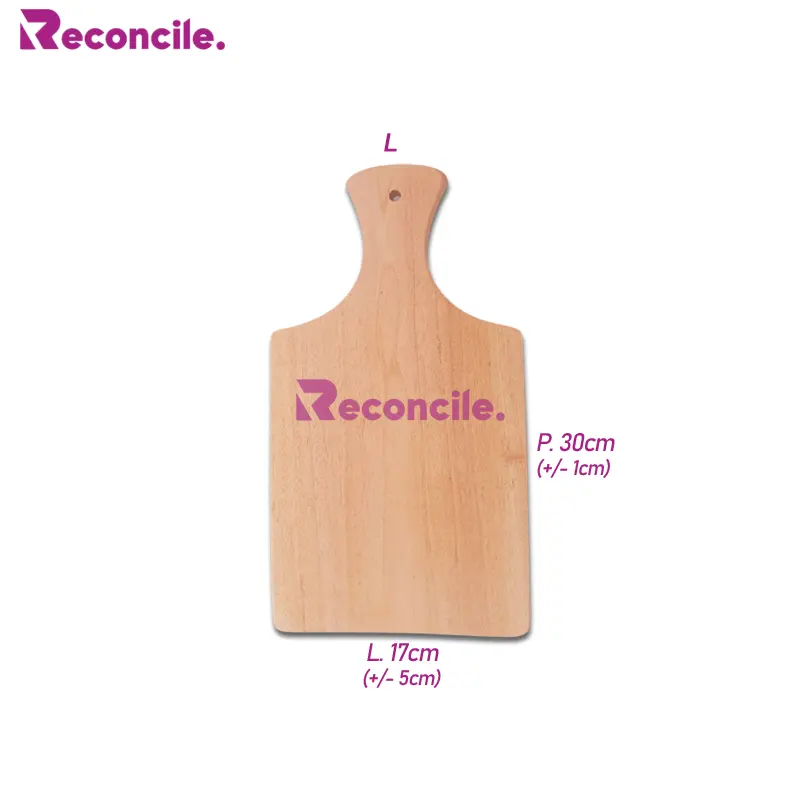 Reconcile AM03 Talenan Kayu Mahoni Gagang/Cutting Board/Alas memotong iris Bawang 3