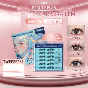 Beauty Plan [Tanpa Lem] COD Bulu Mata Palsu Panjang 9-12mm Bulu Mata Eyelash Extension Bulu Mata Cetar looks Natural Looks Daily Activities Viral bulu mata tempel tanpa lem softlens natural look maskara waterproof dan lentik douyin