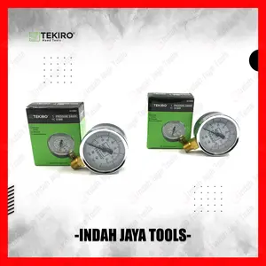 TEKIRO  Pressure Gauge 4 6 10 16 25 Bar - Manometer Pengukur Ukur Ukuran Tekanan Angin Kompresor