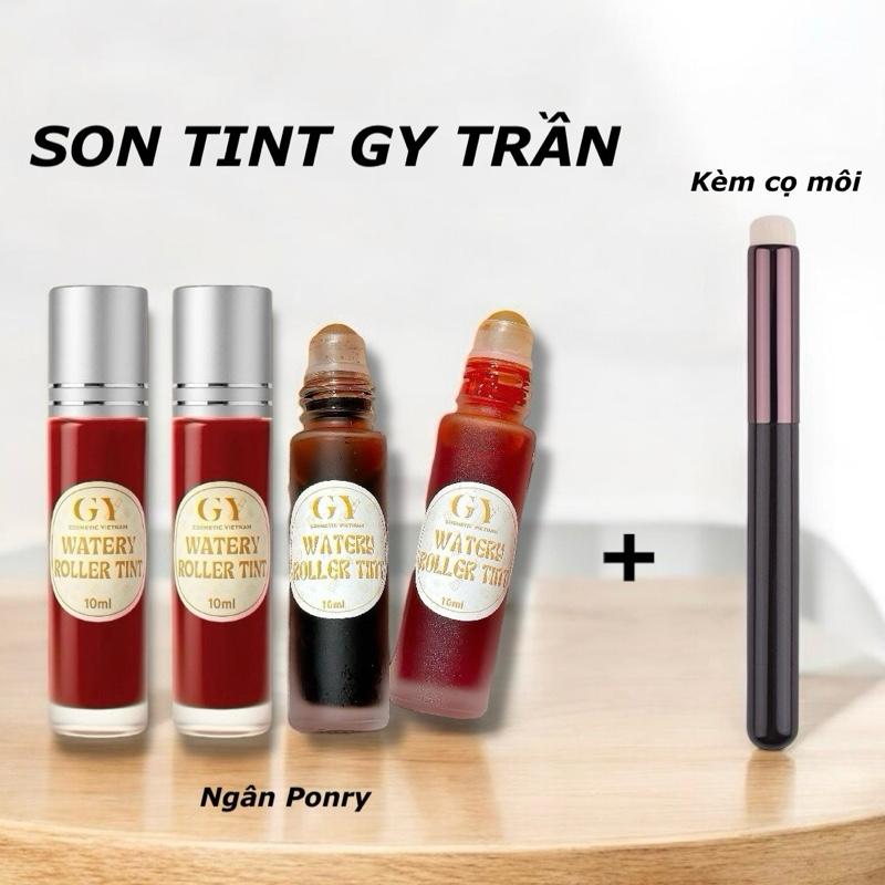 Gy Trần Son Tint Lăn Lì Kèm Cọ Môi Son Môi Cosmetic Women Mỹ Phẩm Trang Điểm