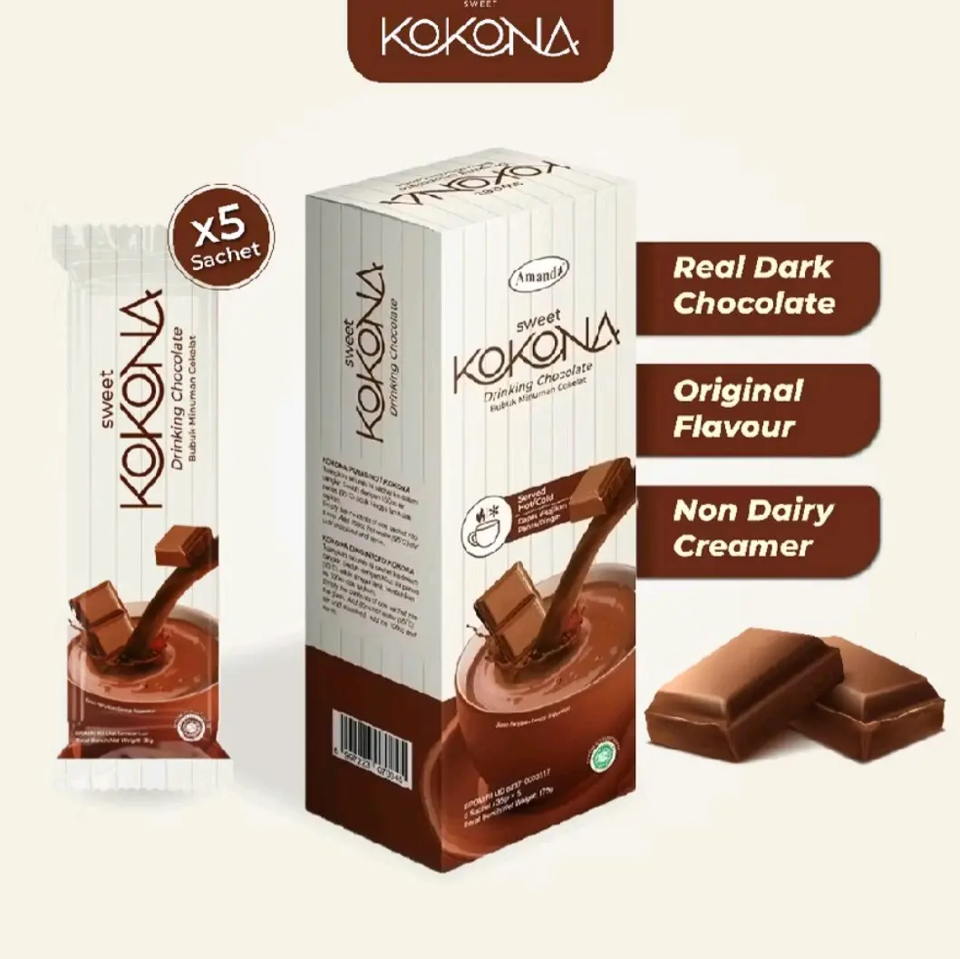 Sweet kokona - Bubuk minuman coklat isi 5 sachet Chocolate