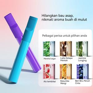 Inhaler Pudina, dengan Manik Meletus dalam Pelbagai Perisa, Penapis Menyegarkan, Memberi kelegaan Sakit, Tanpa Asap