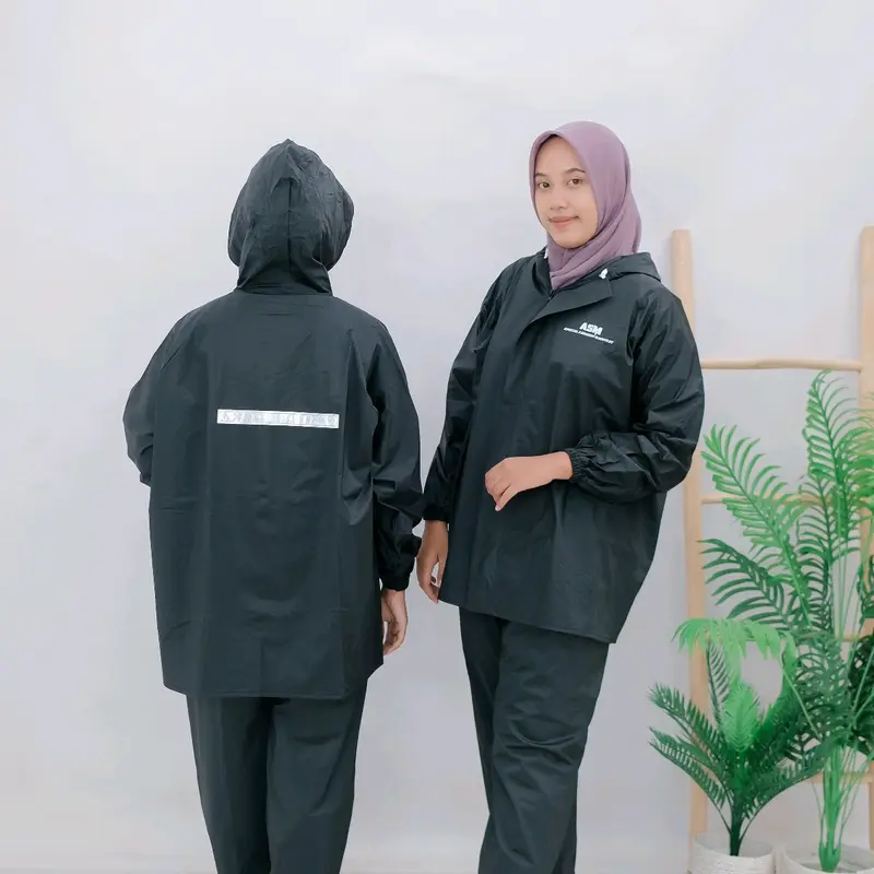 [PAKET HEMAT] Setelan Jas Hujan By ASM Dewasa Pria/Wanita Bahan PVC 0,20 3