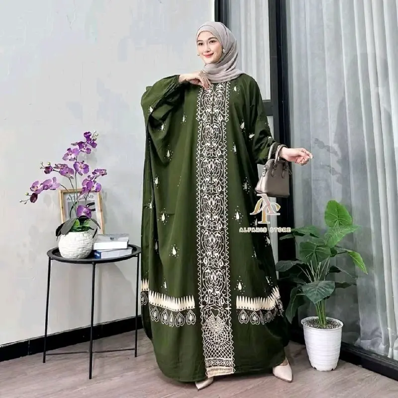 ABAYA KAFTAN JUMBO ALLSIZE BY QUINN BATIK FASHION PEKALONGAN 5