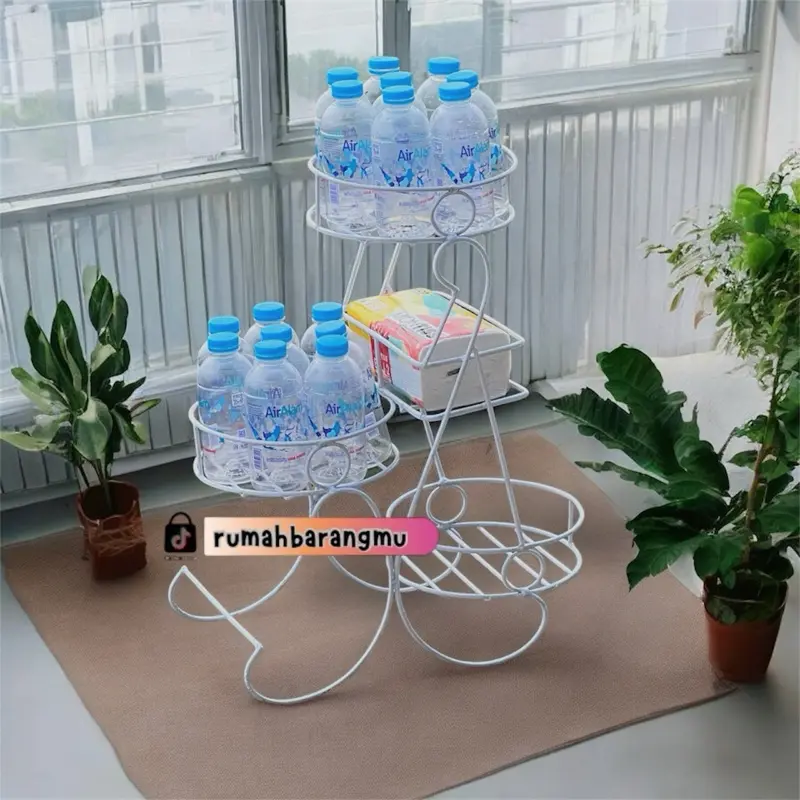 Tempat Aqua Gelas Botol Minuman Tempat Tisu Minimalis - Model Terbaru Besi