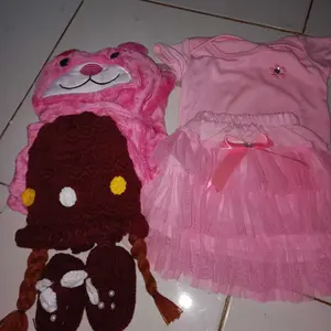 Topi rajutan satu set sama sepatu#Topirajutviral#Topibayi