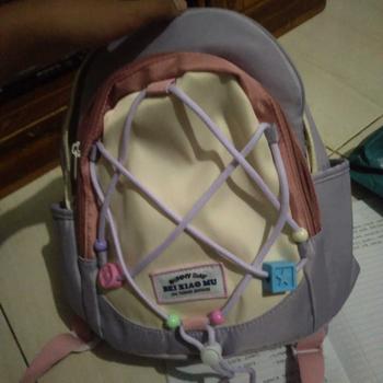 Product Review of 【Ready】Tas sekolah kecil serbaguna gadis retro buatan sendiri untuk pergi keluar, ransel ringan dan kompak from 🙇**️ 2