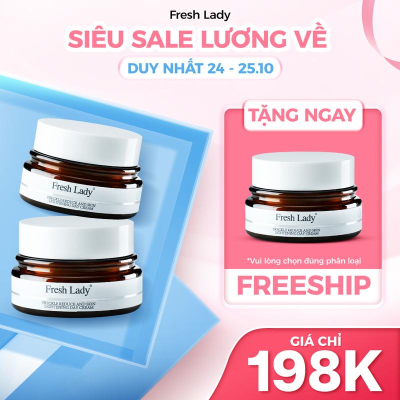Fresh Lady Kem Chăm Sóc Da Cao Cấp Hỗ Trợ Mờ Thâm Nám Giúp Sáng Mịn Da - 15g
