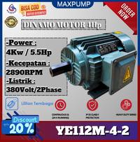 Gambar MAXPUMP Dinamo 3 Phase 5,5 HP 2800 RPM Dynamo Motor Electro Penggerak Mesin 2 pole 4kw 5.5hp 380 Volt 3000 RPM dari Poseidonpump Kota Administrasi Jakarta Utara 1 Tokopedia